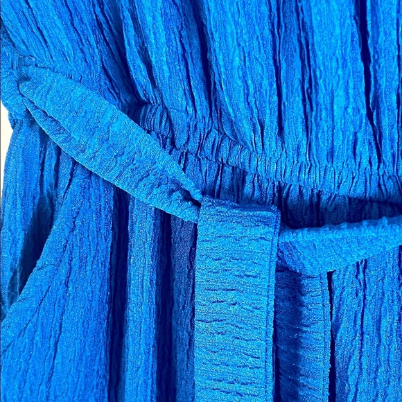 Elegant Blue Strapless Jumpsuit Plus Size 3X - Picture 10 of 12